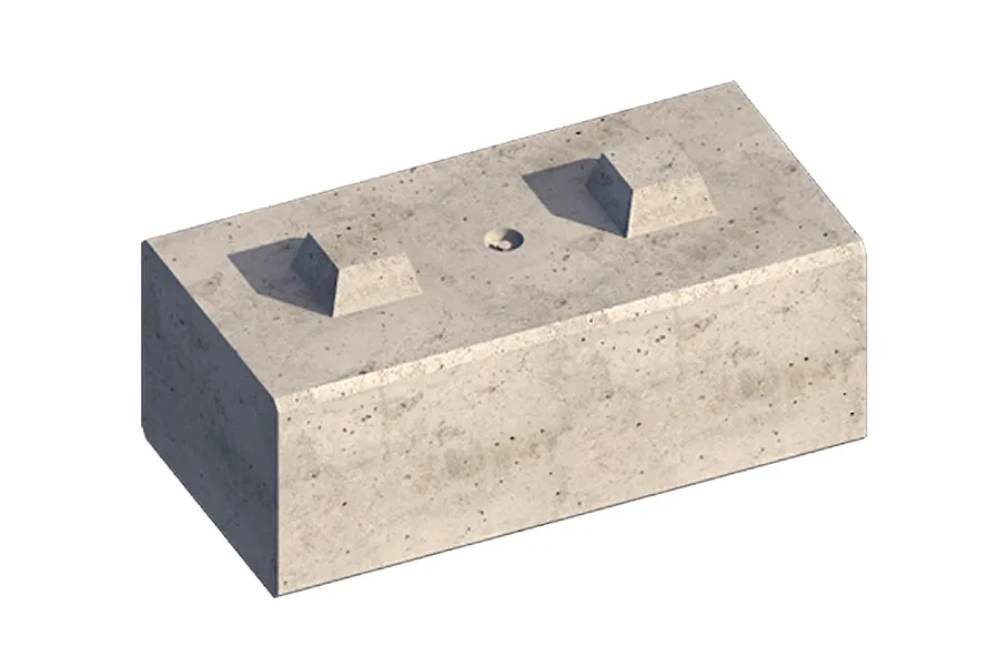 Clôtures et ballasts en béton