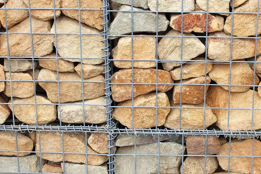 Paniers en gabions