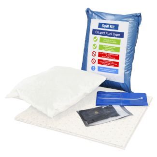 Kit de gestion des déversements d'huile et de carburant