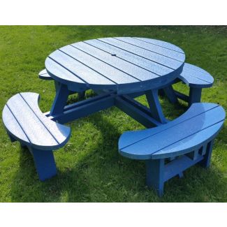 Table de pique-nique en plastique recyclé