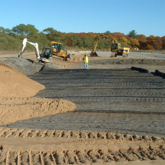 Renforcement par géogrille biaxiale