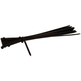 Colliers de serrage en nylon noir (lot de 100)