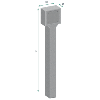 Poteau de marquage pour bouche d'incendie