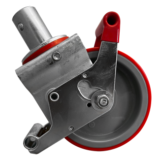 Roulette de blocage double pour échafaudage de 150 mm