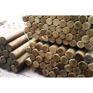 Poteaux Ronds en Bois Usinés