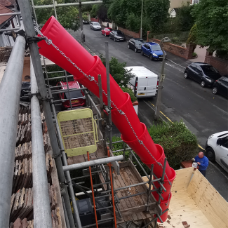 Goulotte à Déchets pour Chantier