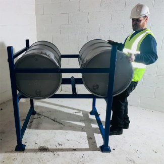 Étagère/rack pour fûts empilables