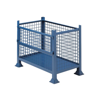 Casier de Stockage en Acier Grillagé Empilable