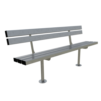 Banc à lattes d'extérieur