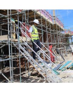 Escalier temporaire en aluminium