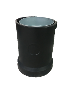 Poubelle publique sans couvercle