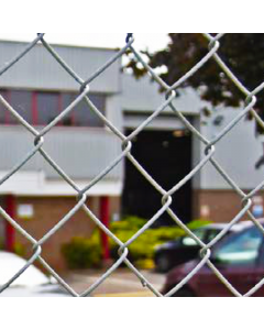 Clôture à mailles losangées galvanisées