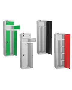 Des casiers pour environnements propres conçus pour que votre personnel soit équipé des bons vêtements au bon moment. Les compartiments propres et sales réduisent au minimum la contamination croisée