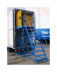 Escaliers mobiles pour accès aux camions