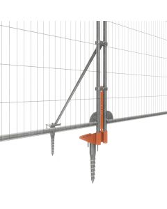 Mesh Fence Feet Stabilised Locking System