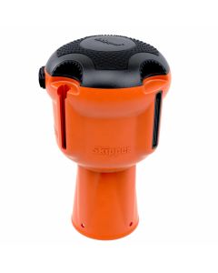 Barrière de sécurité rétractable à cône factice