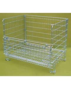 Cages grillagées pliables empilables