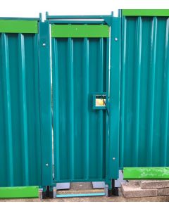 Panneau d'affichage temporaire pour porte piétonne