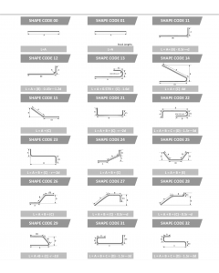 Barre d'armature pliée
