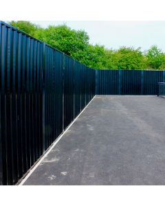 Palissade de chantier enterrée en acier