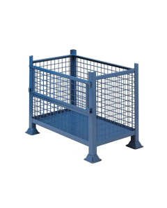 Casier de Stockage en Acier Grillagé Empilable