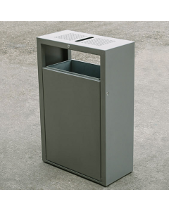 Poubelle en acier à accès facile