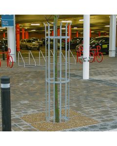 Grille de protection pour arbres en milieu urbain