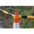Telescopic Cone Pole Black & Yellow
