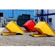 Forklift Tipping Skip Yellow & Red Tipped