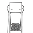 Wide Aluminium Stepladder top close up.