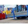 Road Form Stillages Painted Blue on Forklift