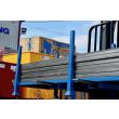 Painted Blue Forklift Road Form Stillages on Forks