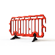Orange Ped Barrier