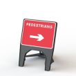 Reversible Pedestrian Sign