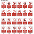 Prohibition Safety Signs