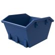 Mini-benne de 2 mètres cubes à levage par chaîne - Bleue