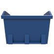 Mini-benne de 2 mètres cubes à levage par chaîne - Bleue