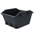 Mini-benne de 2 mètres cubes à levage par chaîne - Gris