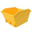 Mini-benne de 2 mètres cubes à levage par chaîne - Jaune