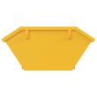 Mini-benne de 2 mètres cubes à levage par chaîne - Jaune