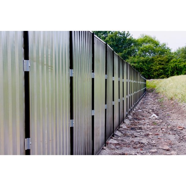 Silver Steel Wall panels from Hermeq.