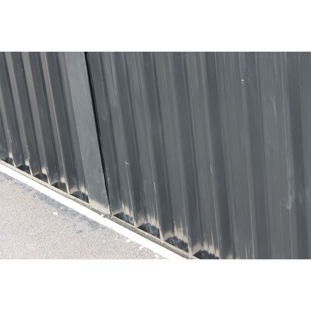 Silver Steel Wall panels from Hermeq.