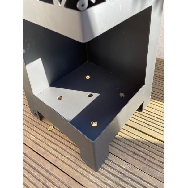 Laser Cut Steel Chimenea - Fern Leaf Design