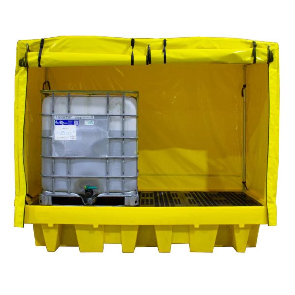Abri de rétention pour 2 IBC