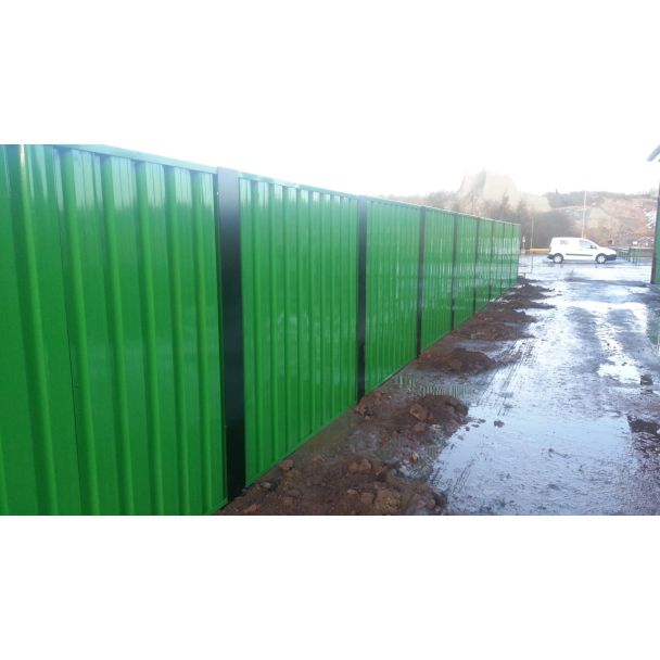 Green Steel Wall panels from Hermeq.