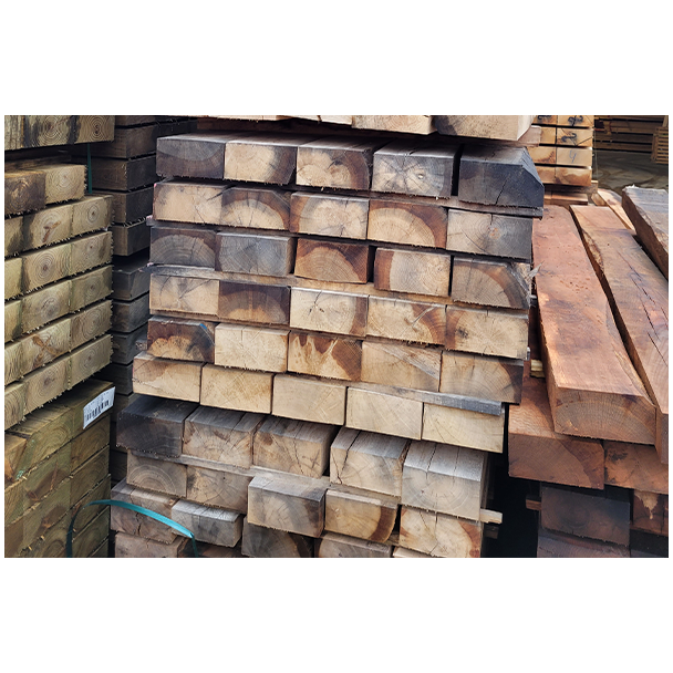 Untreated 2.4m Green Oak Hardwood Sleepers