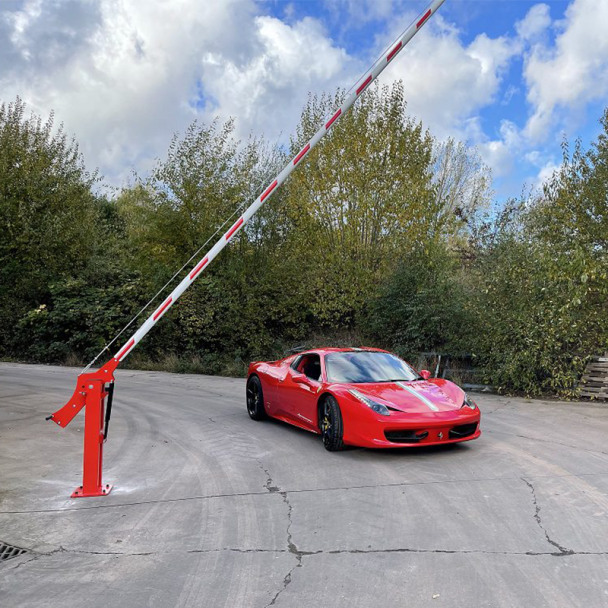 arm barrier in use