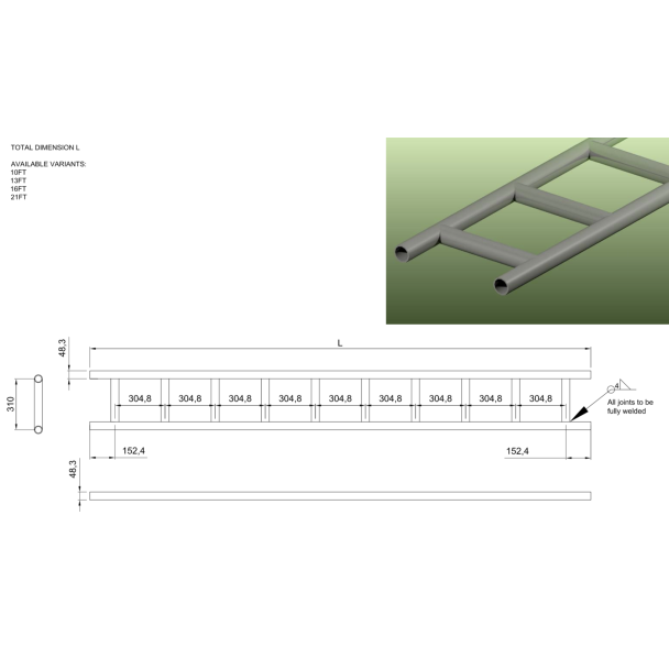 Scaffolding Ladder
