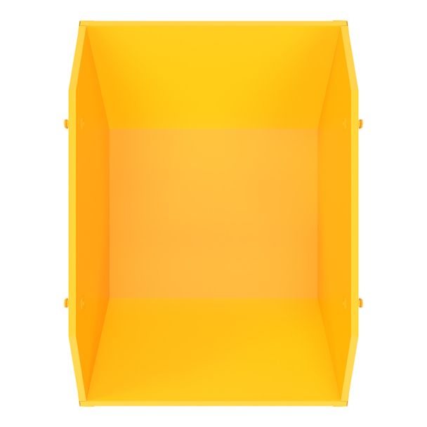 Mini-benne de 2 mètres cubes à levage par chaîne - Jaune