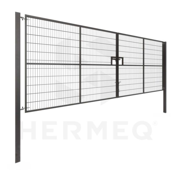 Portail de Chantier Grillagé à Double Battant